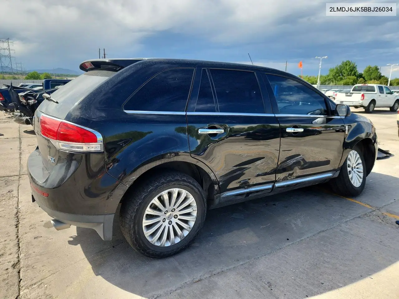 2011 Lincoln Mkx VIN: 2LMDJ6JK5BBJ26034 Lot: 59742836