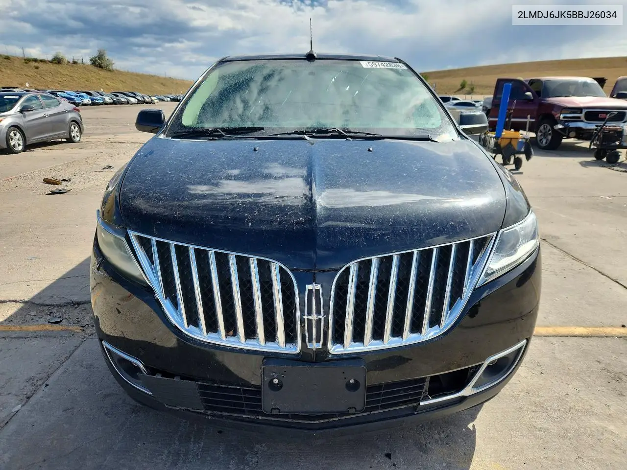 2011 Lincoln Mkx VIN: 2LMDJ6JK5BBJ26034 Lot: 59742836