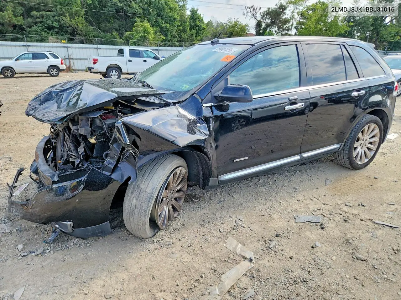 2011 Lincoln Mkx VIN: 2LMDJ8JK1BBJ31016 Lot: 59884396