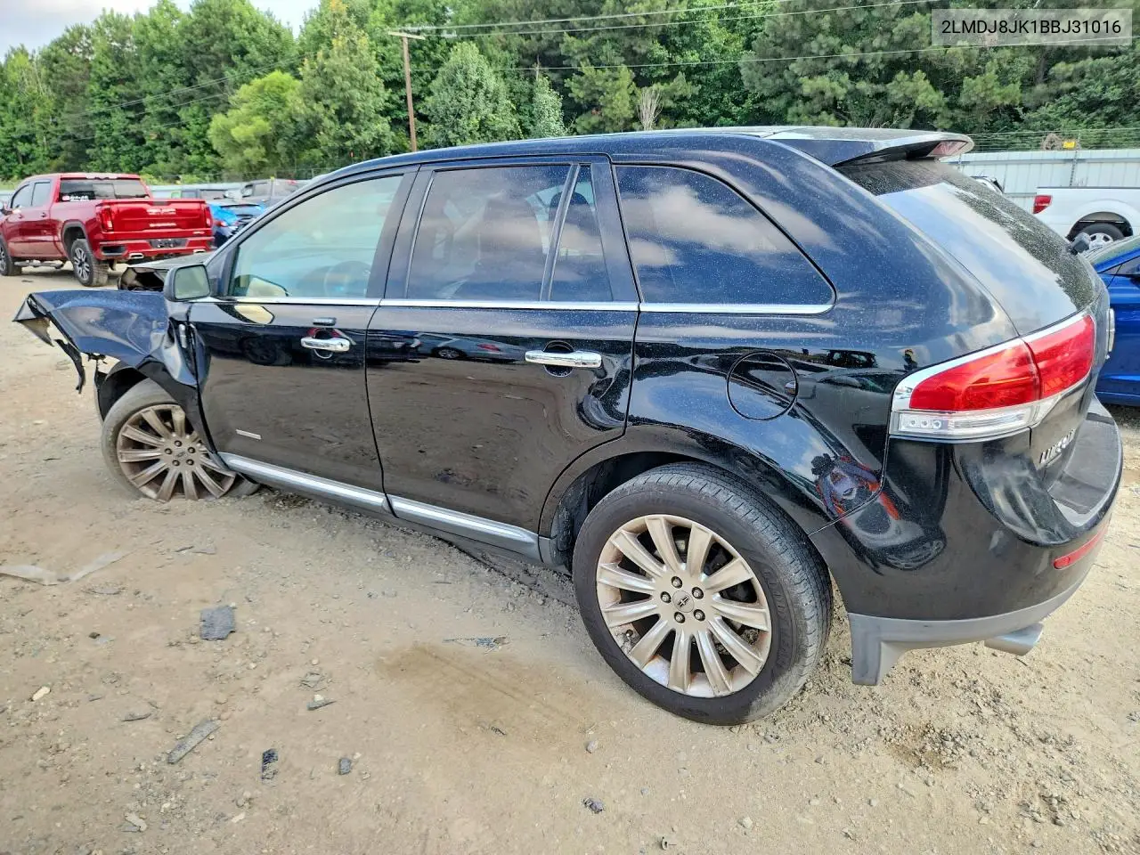 2011 Lincoln Mkx VIN: 2LMDJ8JK1BBJ31016 Lot: 59884396