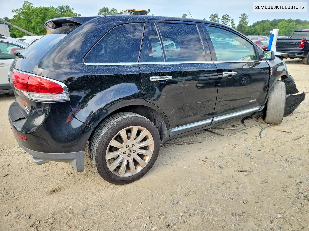 2011 Lincoln Mkx VIN: 2LMDJ8JK1BBJ31016 Lot: 59884396