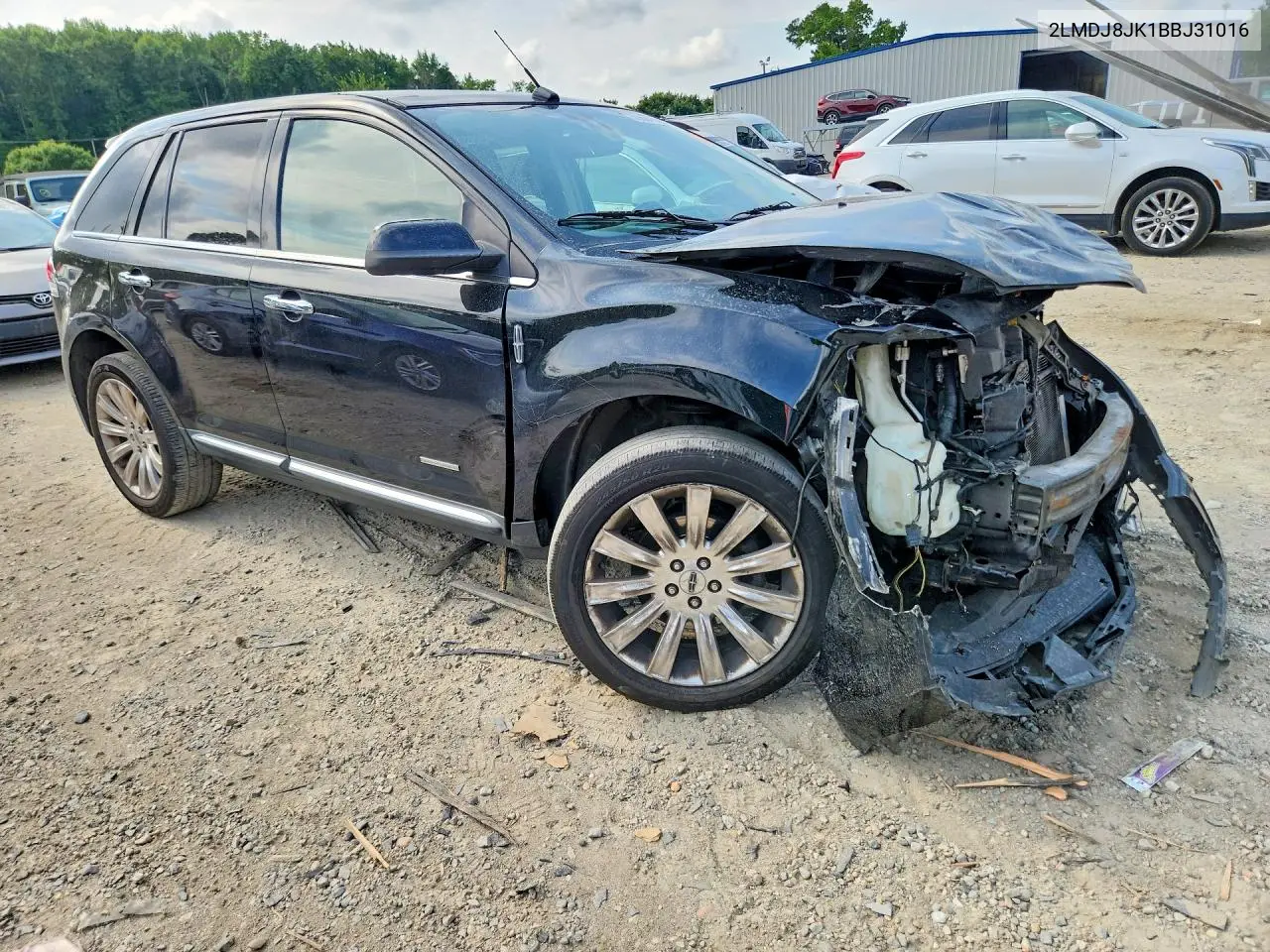 2011 Lincoln Mkx VIN: 2LMDJ8JK1BBJ31016 Lot: 59884396