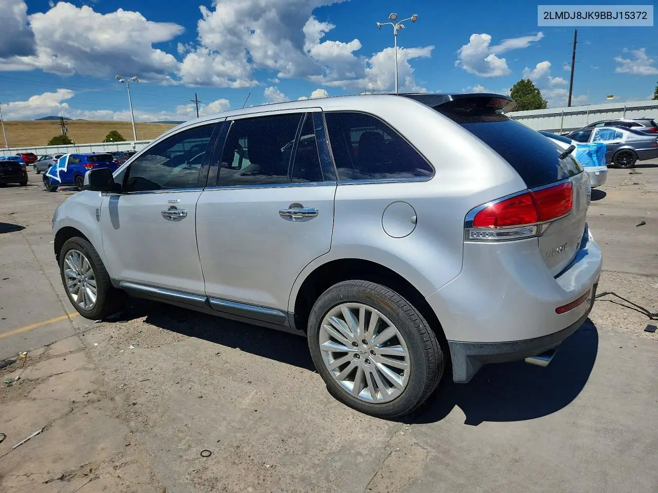 2011 Lincoln Mkx VIN: 2LMDJ8JK9BBJ15372 Lot: 59917926