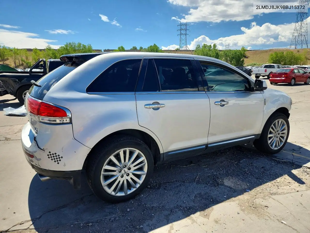 2011 Lincoln Mkx VIN: 2LMDJ8JK9BBJ15372 Lot: 59917926