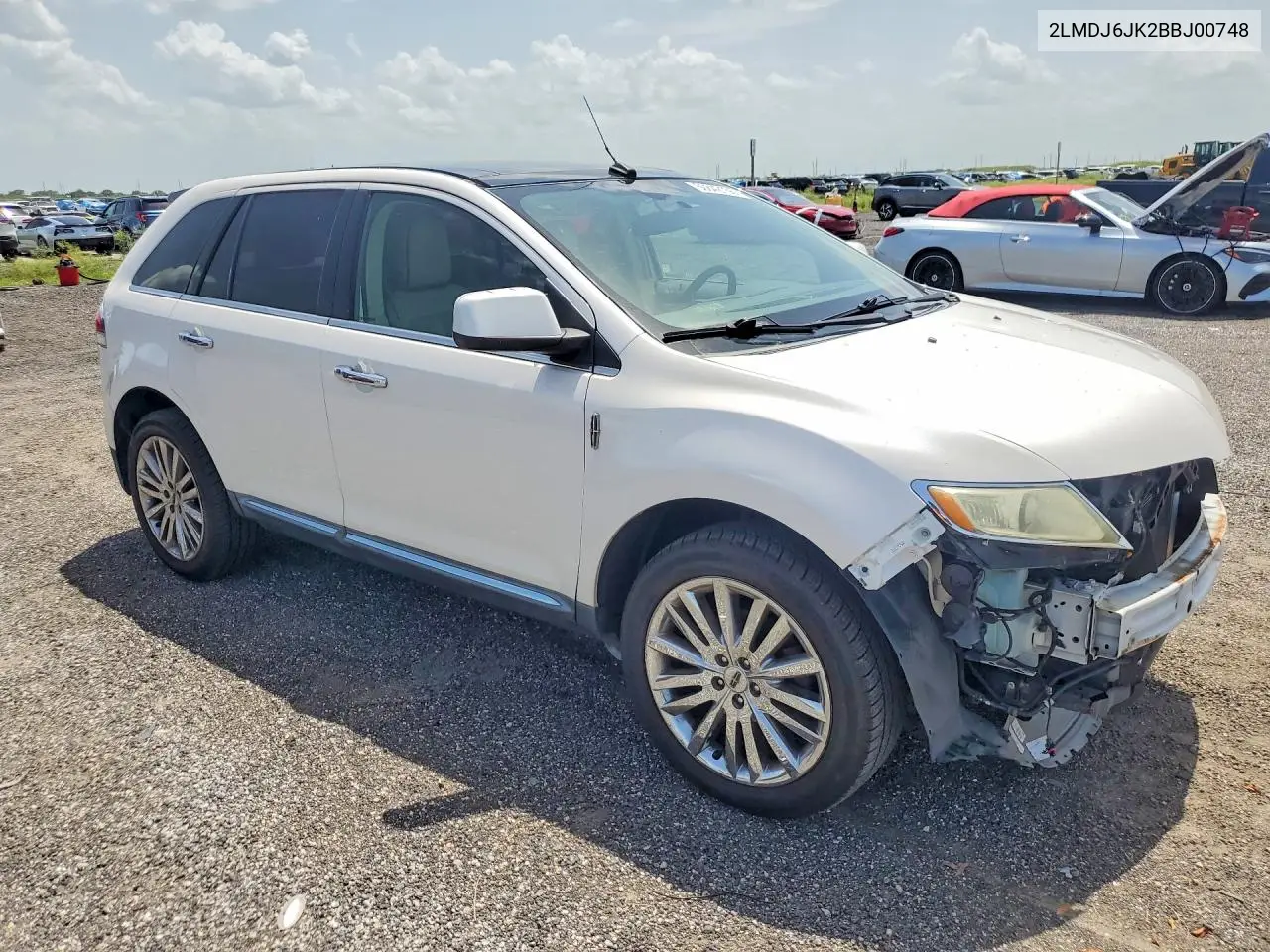 2011 Lincoln Mkx VIN: 2LMDJ6JK2BBJ00748 Lot: 60842156