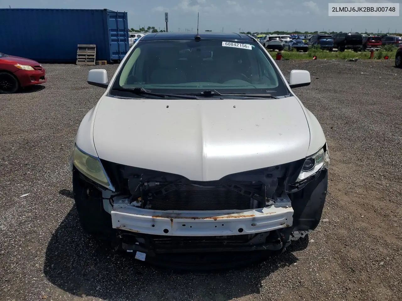 2011 Lincoln Mkx VIN: 2LMDJ6JK2BBJ00748 Lot: 60842156