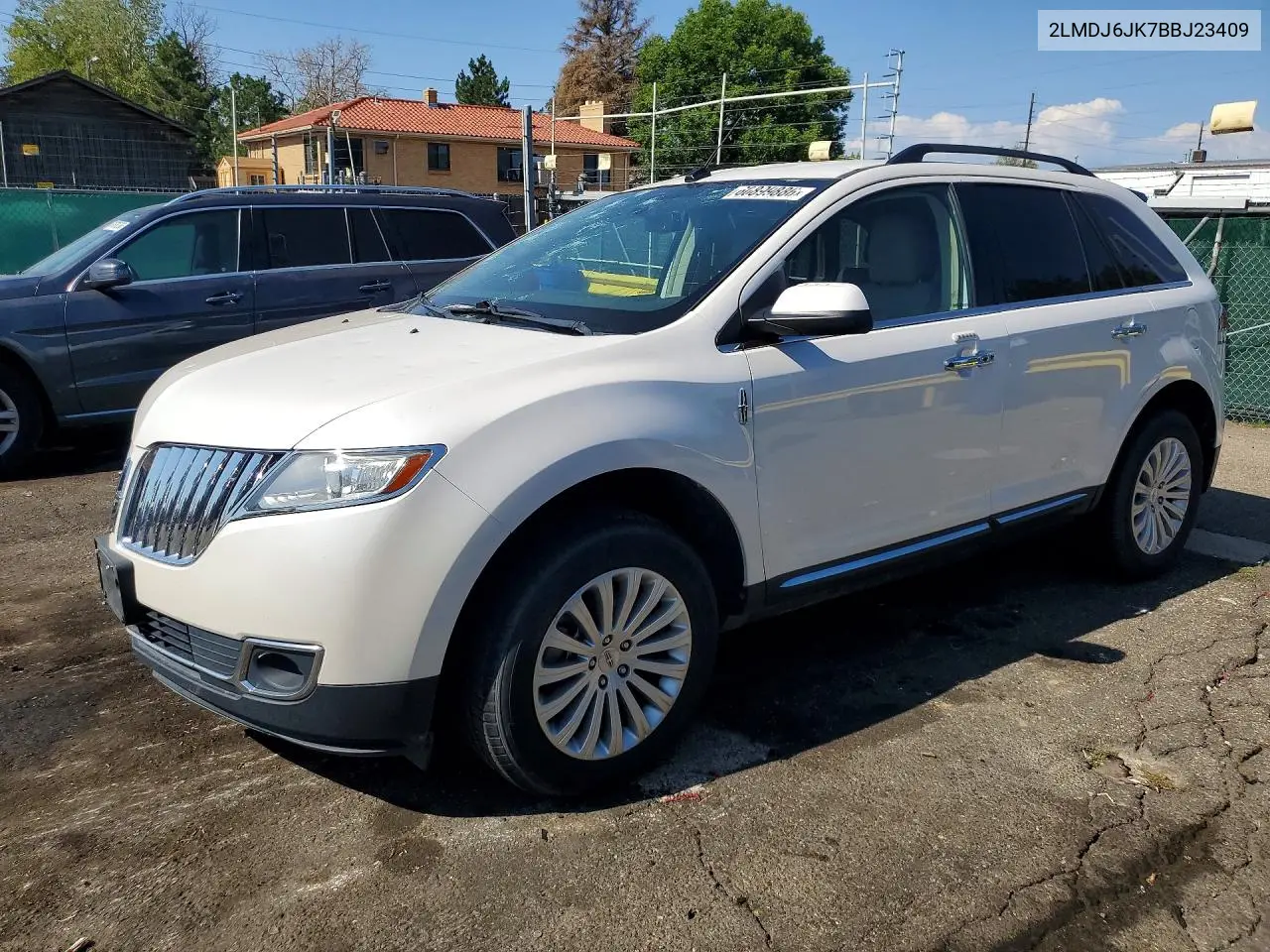 2011 Lincoln Mkx VIN: 2LMDJ6JK7BBJ23409 Lot: 60899886