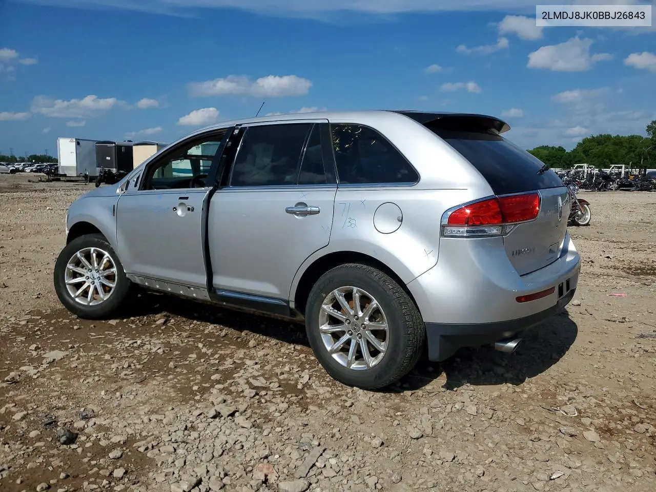 2011 Lincoln Mkx VIN: 2LMDJ8JK0BBJ26843 Lot: 73341945