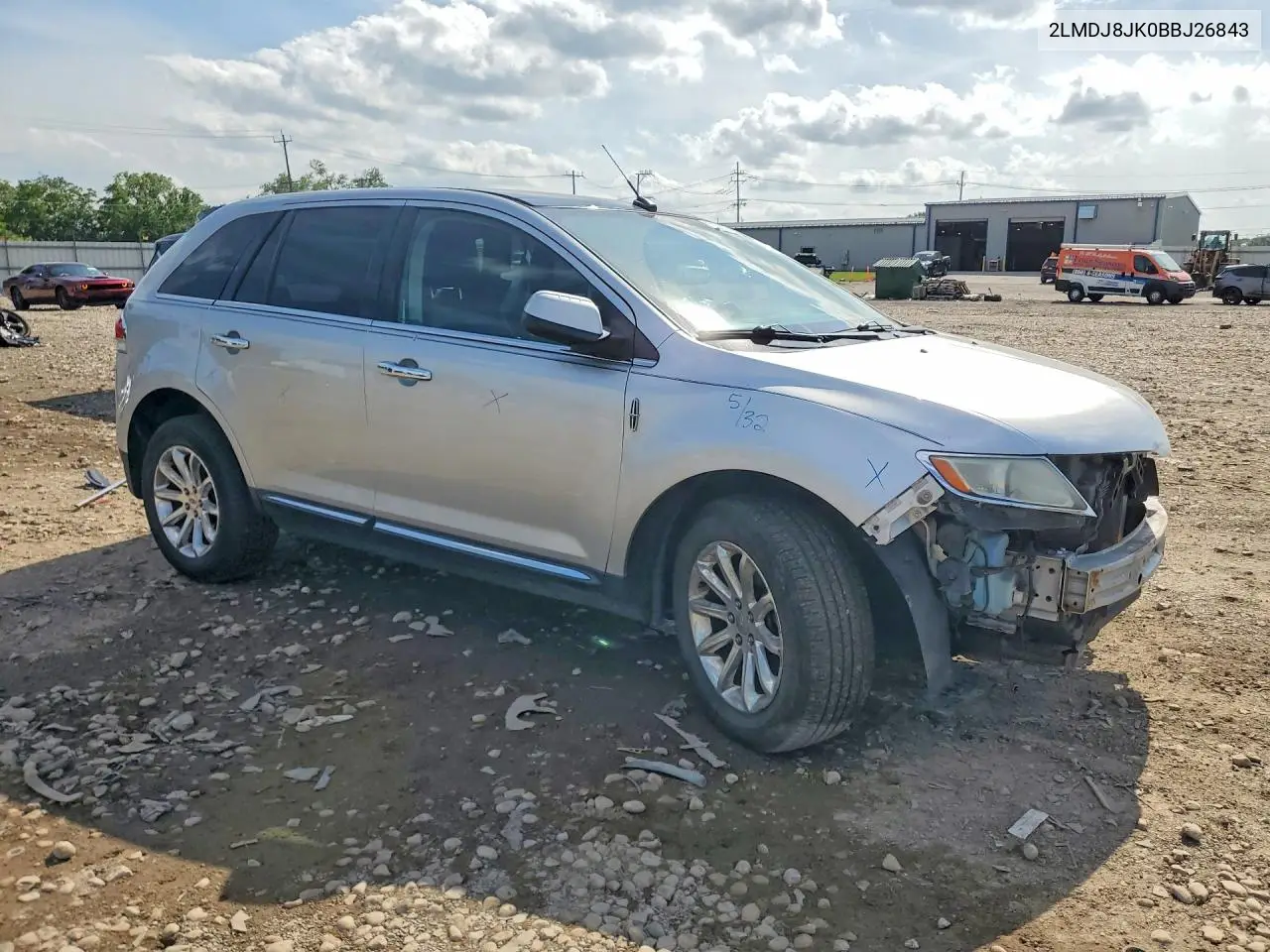2011 Lincoln Mkx VIN: 2LMDJ8JK0BBJ26843 Lot: 73341945