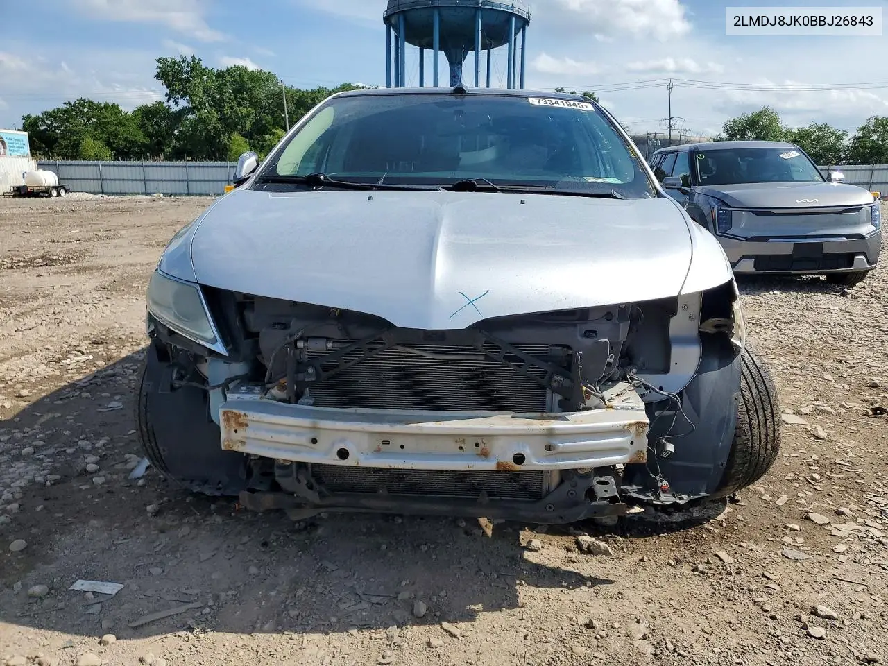2011 Lincoln Mkx VIN: 2LMDJ8JK0BBJ26843 Lot: 73341945