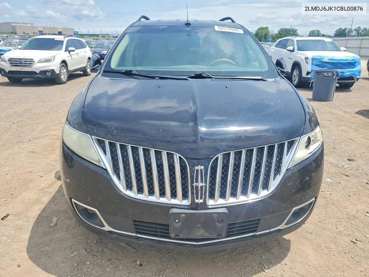 2012 Lincoln Mkx VIN: 2LMDJ6JK1CBL00876 Lot: 58579946