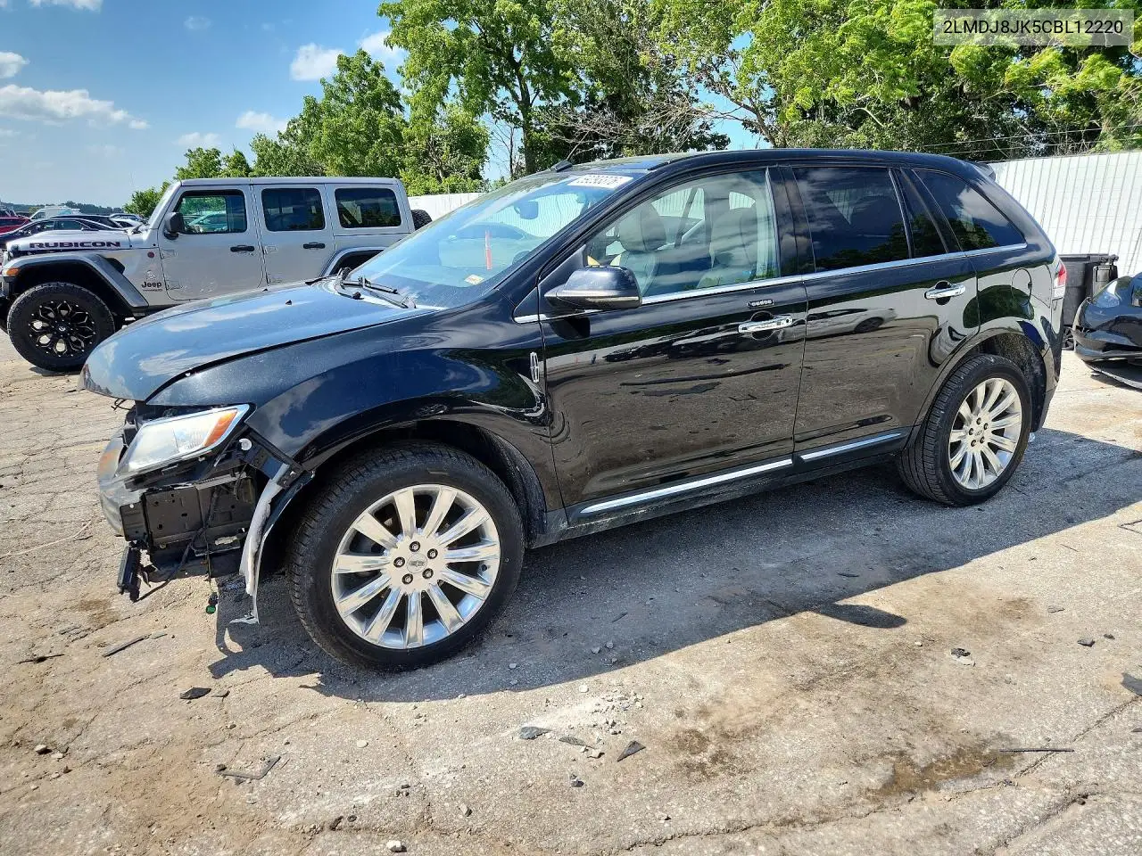 2012 Lincoln Mkx VIN: 2LMDJ8JK5CBL12220 Lot: 59293376