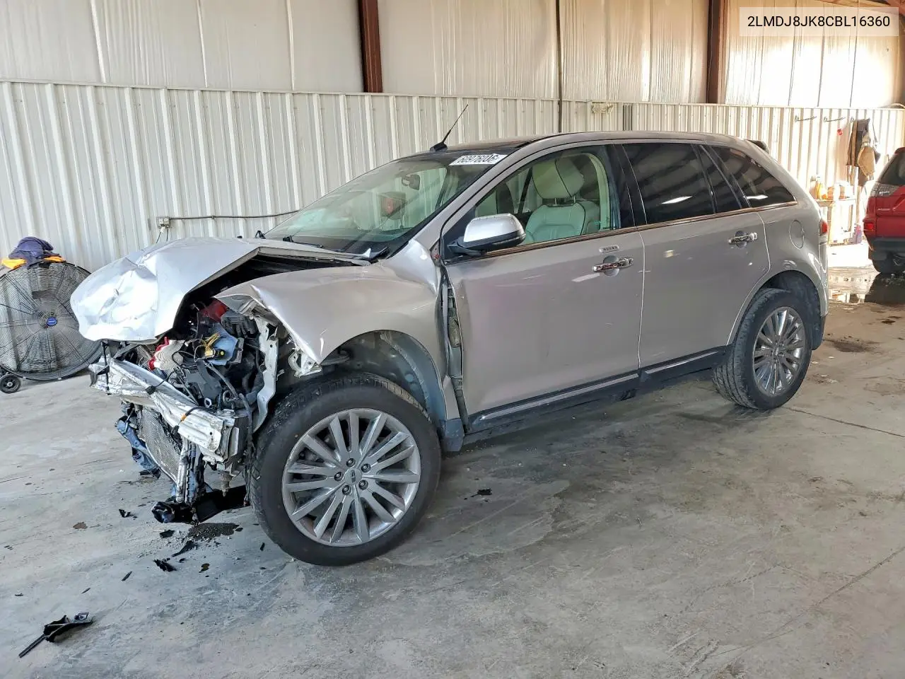 2012 Lincoln Mkx VIN: 2LMDJ8JK8CBL16360 Lot: 60976006