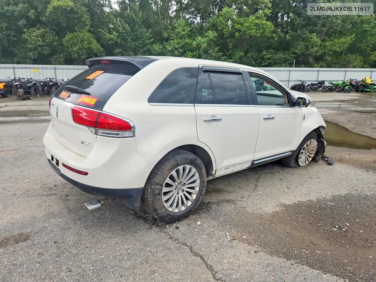 2012 Lincoln Mkx VIN: 2LMDJ6JKXCBL11617 Lot: 61334476