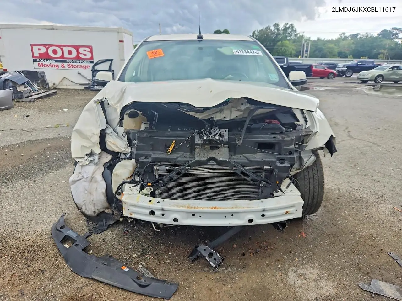 2012 Lincoln Mkx VIN: 2LMDJ6JKXCBL11617 Lot: 61334476