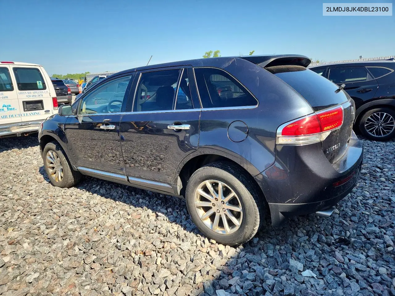2013 Lincoln Mkx VIN: 2LMDJ8JK4DBL23100 Lot: 59685686