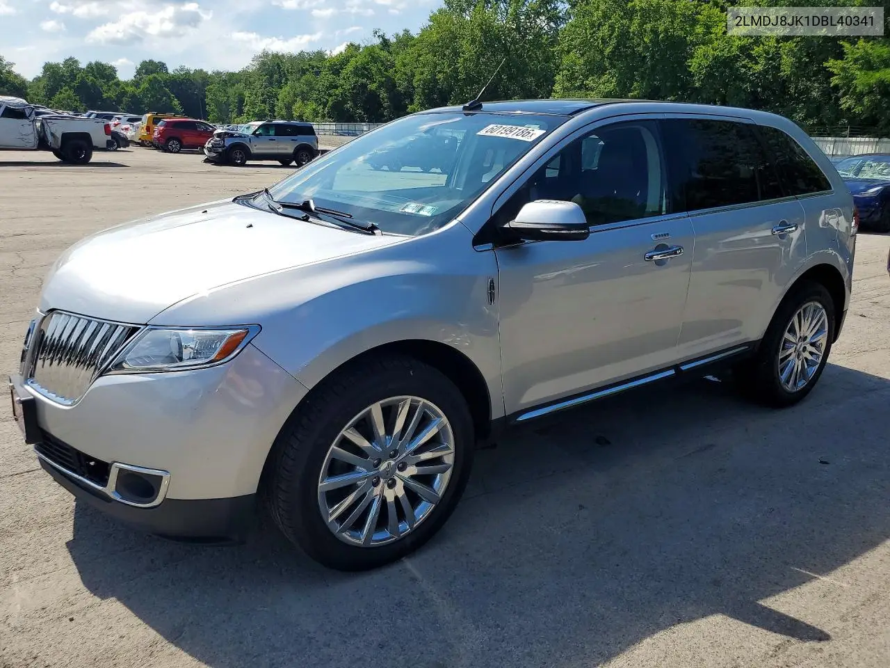 2013 Lincoln Mkx VIN: 2LMDJ8JK1DBL40341 Lot: 60199186
