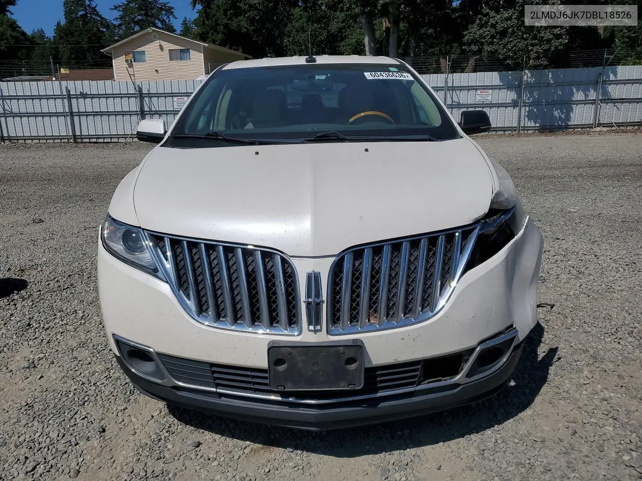 2013 Lincoln Mkx VIN: 2LMDJ6JK7DBL18526 Lot: 60436636