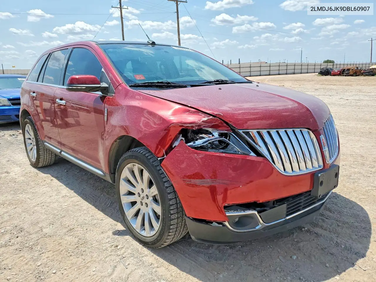 2013 Lincoln Mkx VIN: 2LMDJ6JK9DBL60907 Lot: 60690036