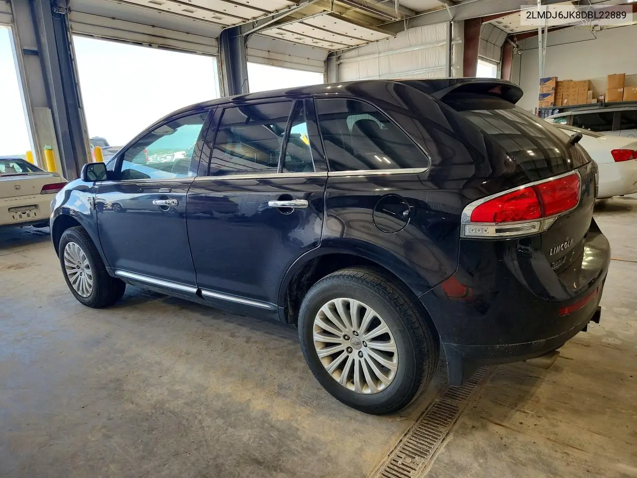 2013 Lincoln Mkx VIN: 2LMDJ6JK8DBL22889 Lot: 61572306