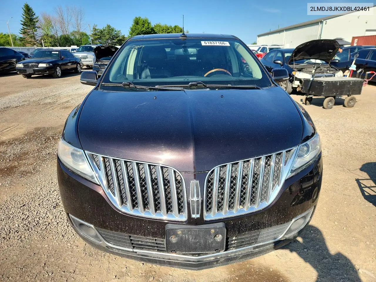 2013 Lincoln Mkx VIN: 2LMDJ8JKXDBL42461 Lot: 61837166