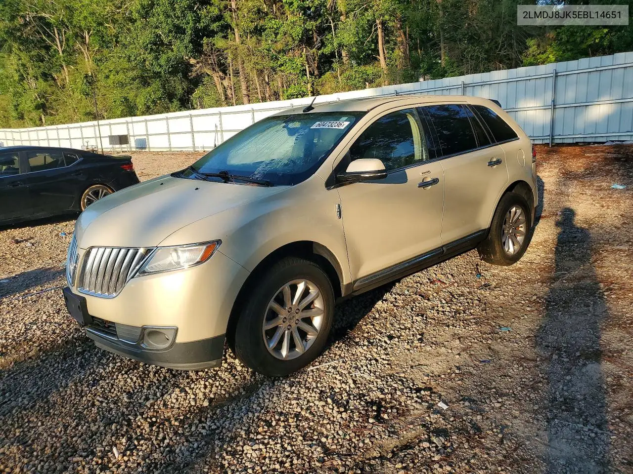 2014 Lincoln Mkx VIN: 2LMDJ8JK5EBL14651 Lot: 60473236