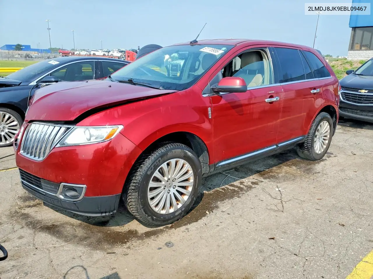 2014 Lincoln Mkx VIN: 2LMDJ8JK9EBL09467 Lot: 61118986