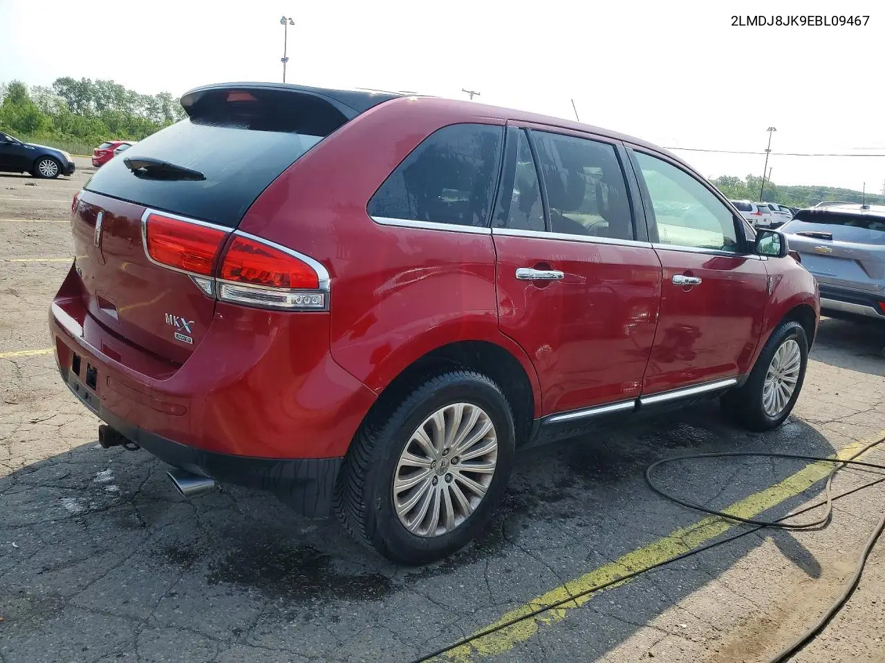 2014 Lincoln Mkx VIN: 2LMDJ8JK9EBL09467 Lot: 61118986