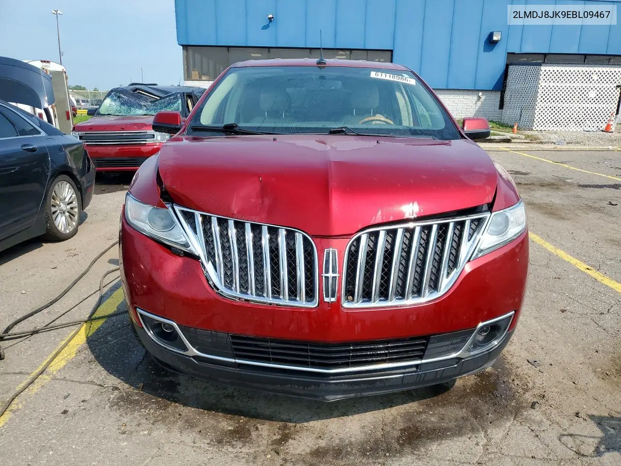 2014 Lincoln Mkx VIN: 2LMDJ8JK9EBL09467 Lot: 61118986