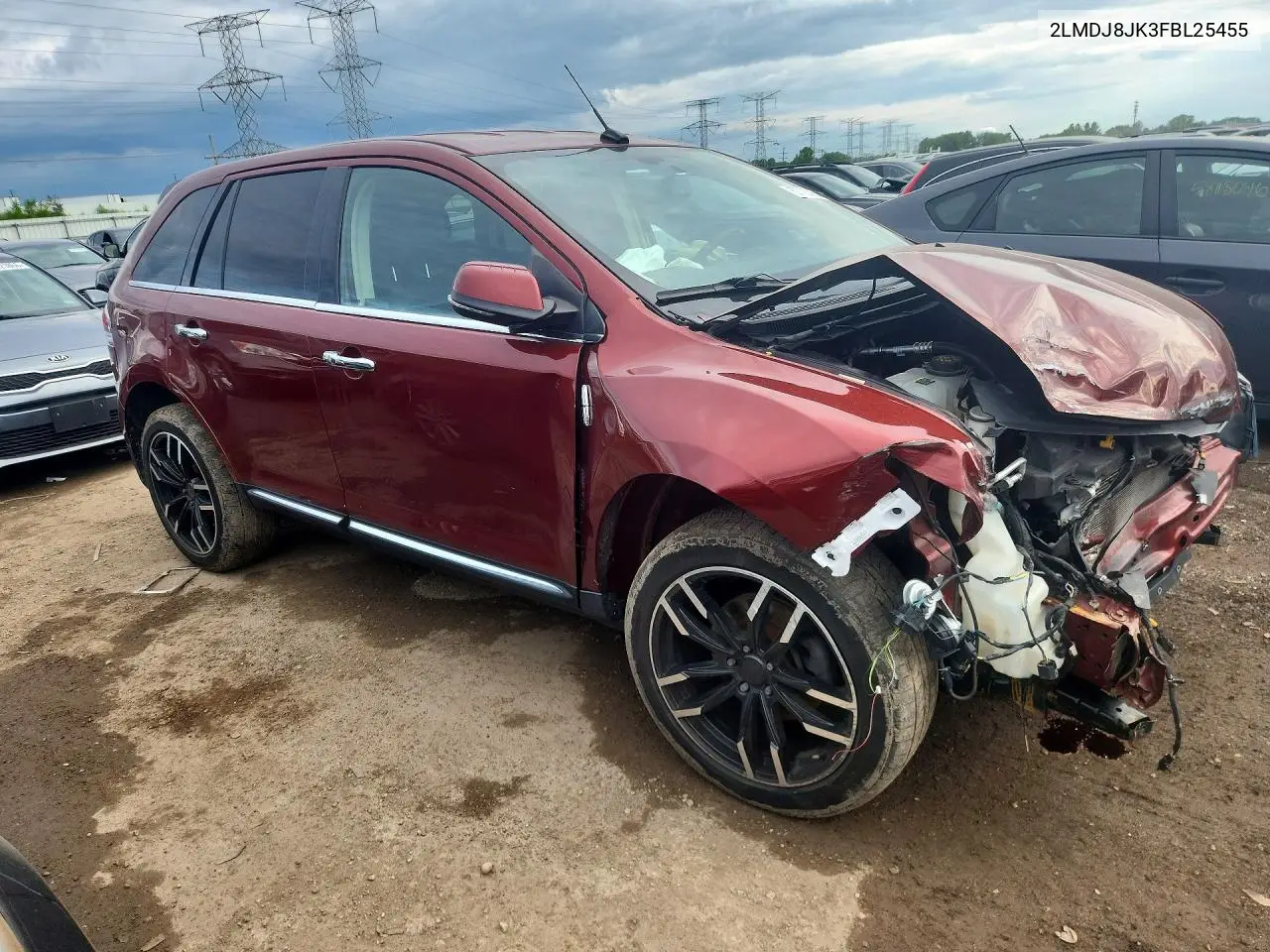 2015 Lincoln Mkx VIN: 2LMDJ8JK3FBL25455 Lot: 57733166