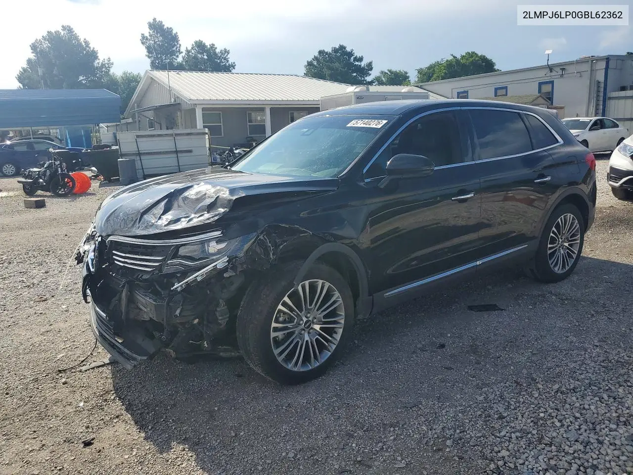 2016 Lincoln Mkx Reserve VIN: 2LMPJ6LP0GBL62362 Lot: 57140276