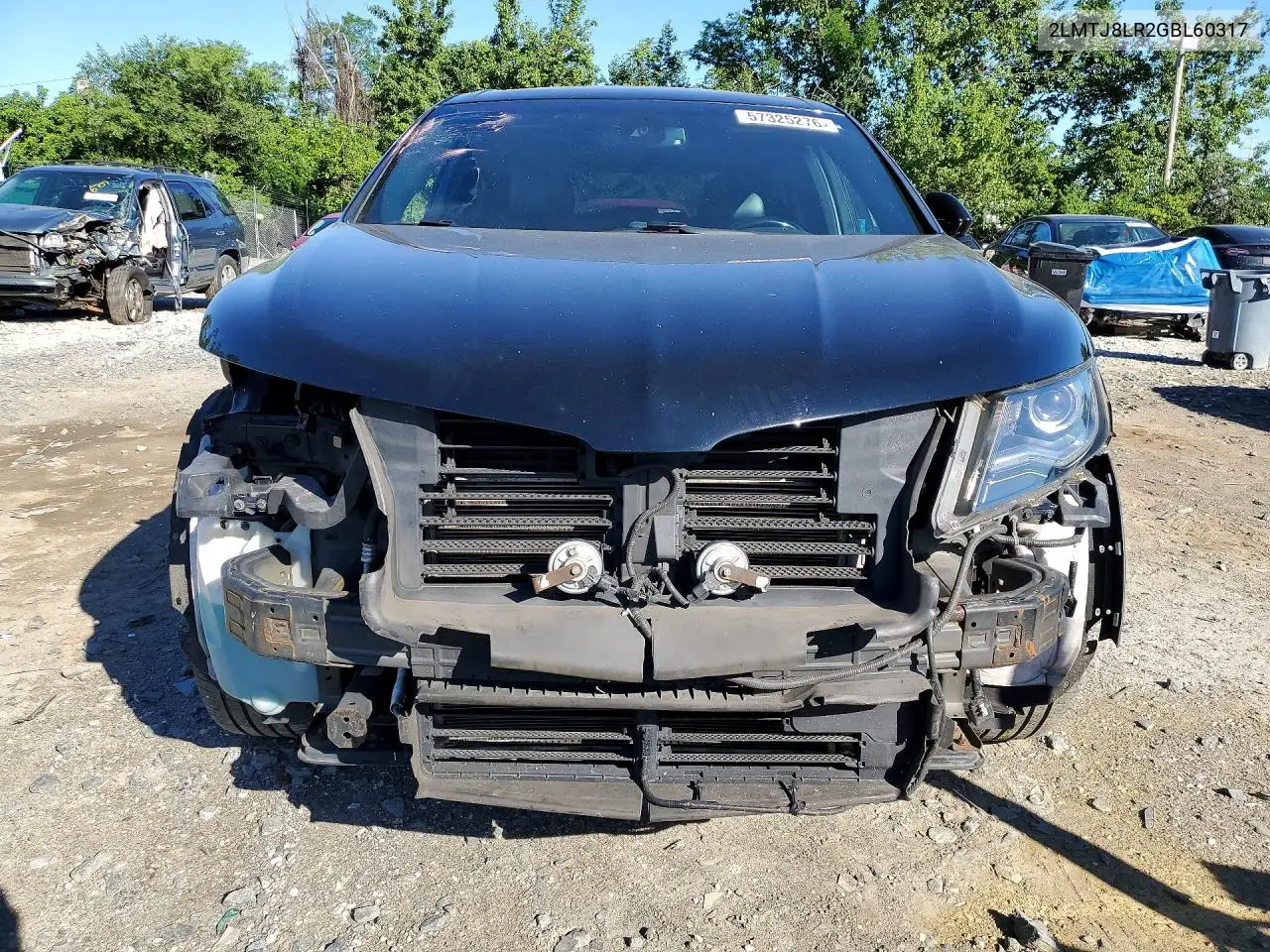 2016 Lincoln Mkx Reserve VIN: 2LMTJ8LR2GBL60317 Lot: 57325276