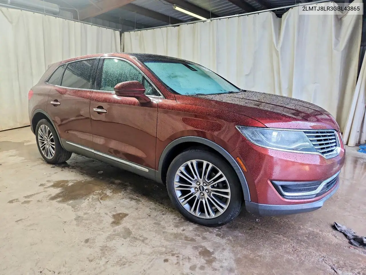 2016 Lincoln Mkx Reserve VIN: 2LMTJ8LR3GBL43865 Lot: 58124896