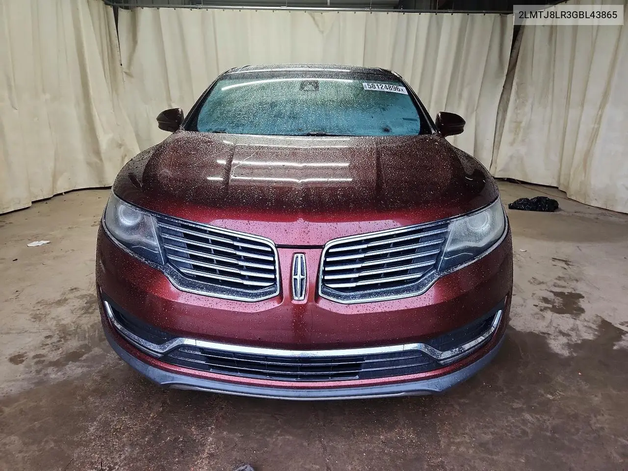 2016 Lincoln Mkx Reserve VIN: 2LMTJ8LR3GBL43865 Lot: 58124896