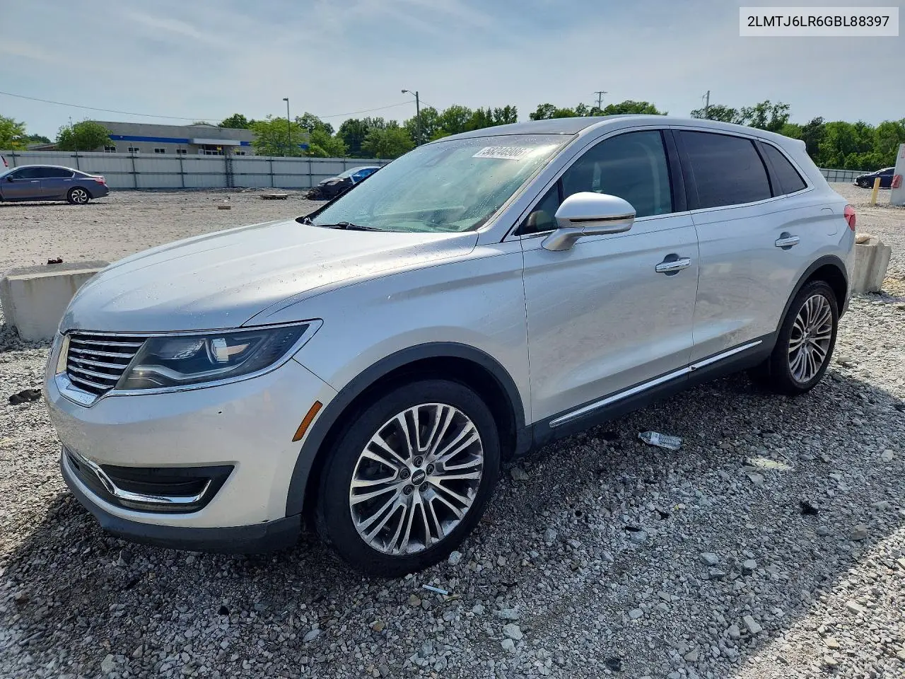 2016 Lincoln Mkx Reserve VIN: 2LMTJ6LR6GBL88397 Lot: 58246986