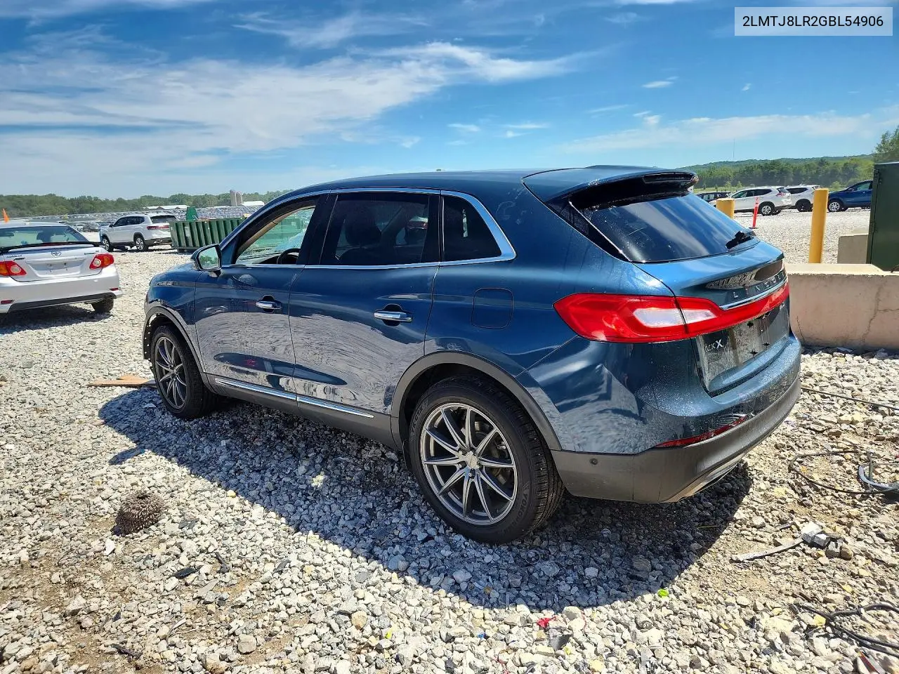 2016 Lincoln Mkx Reserve VIN: 2LMTJ8LR2GBL54906 Lot: 58384426