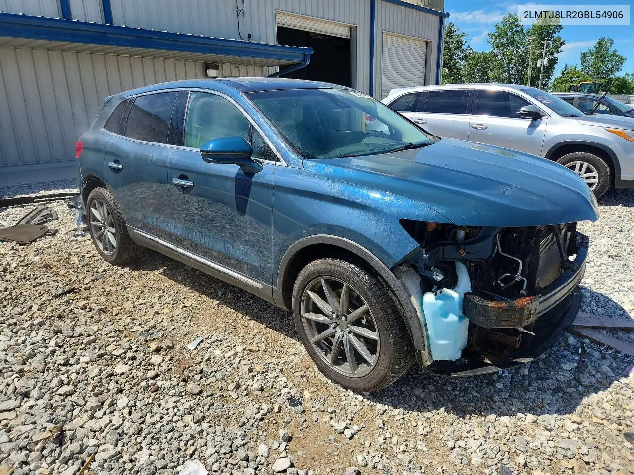 2016 Lincoln Mkx Reserve VIN: 2LMTJ8LR2GBL54906 Lot: 58384426