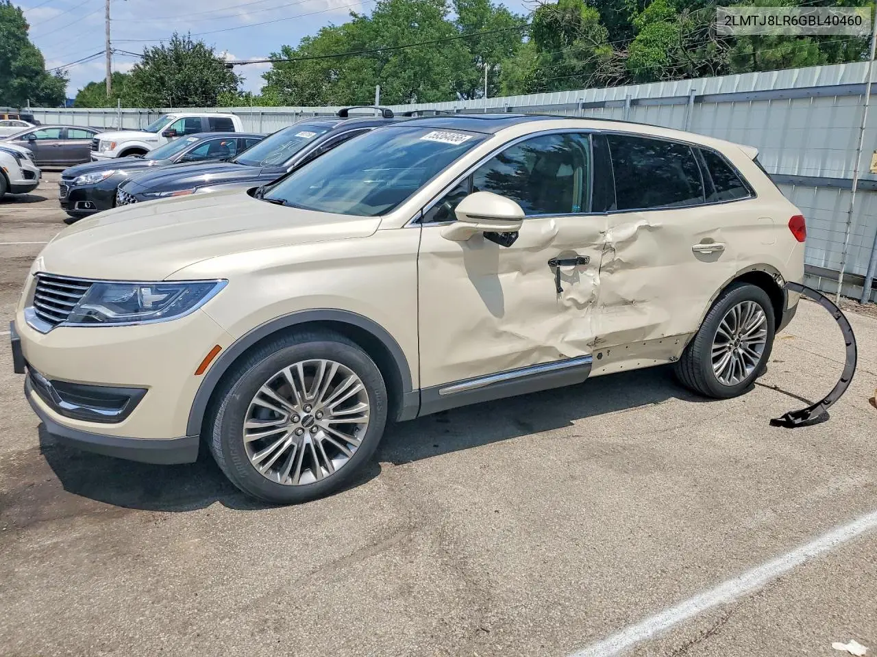 2016 Lincoln Mkx Reserve VIN: 2LMTJ8LR6GBL40460 Lot: 59364656