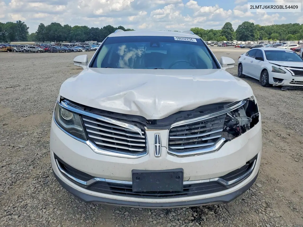 2016 Lincoln Mkx Select VIN: 2LMTJ6KR2GBL54409 Lot: 59592256