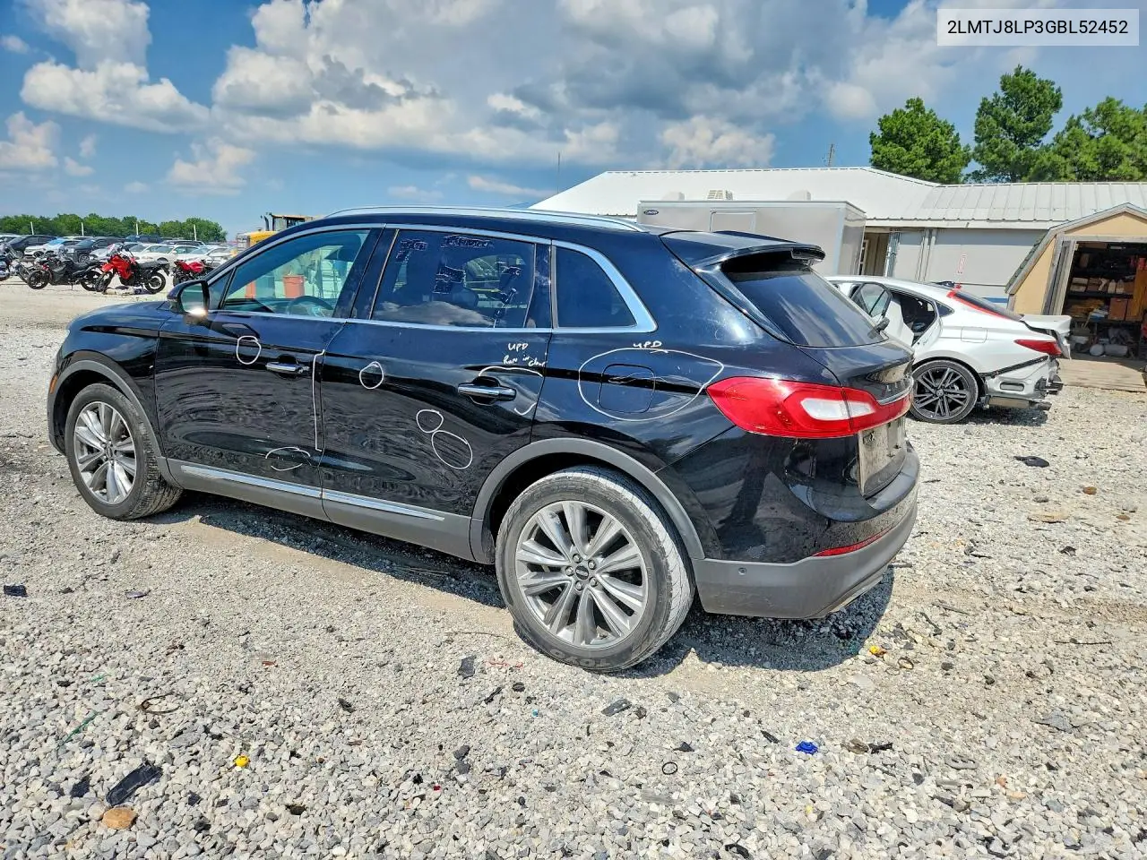 2016 Lincoln Mkx Reserve VIN: 2LMTJ8LP3GBL52452 Lot: 59660236
