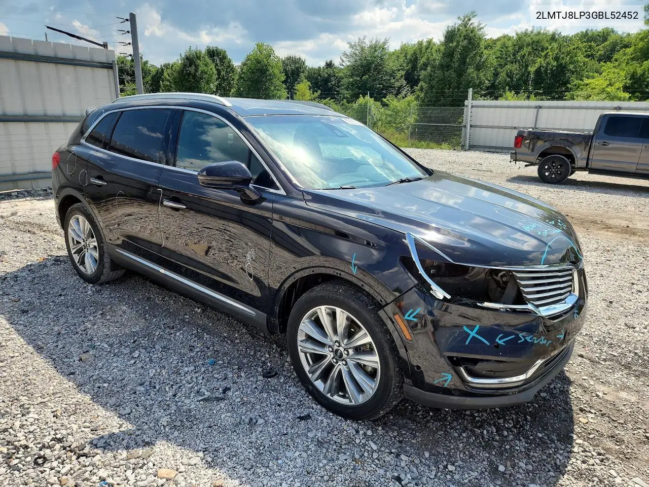 2016 Lincoln Mkx Reserve VIN: 2LMTJ8LP3GBL52452 Lot: 59660236
