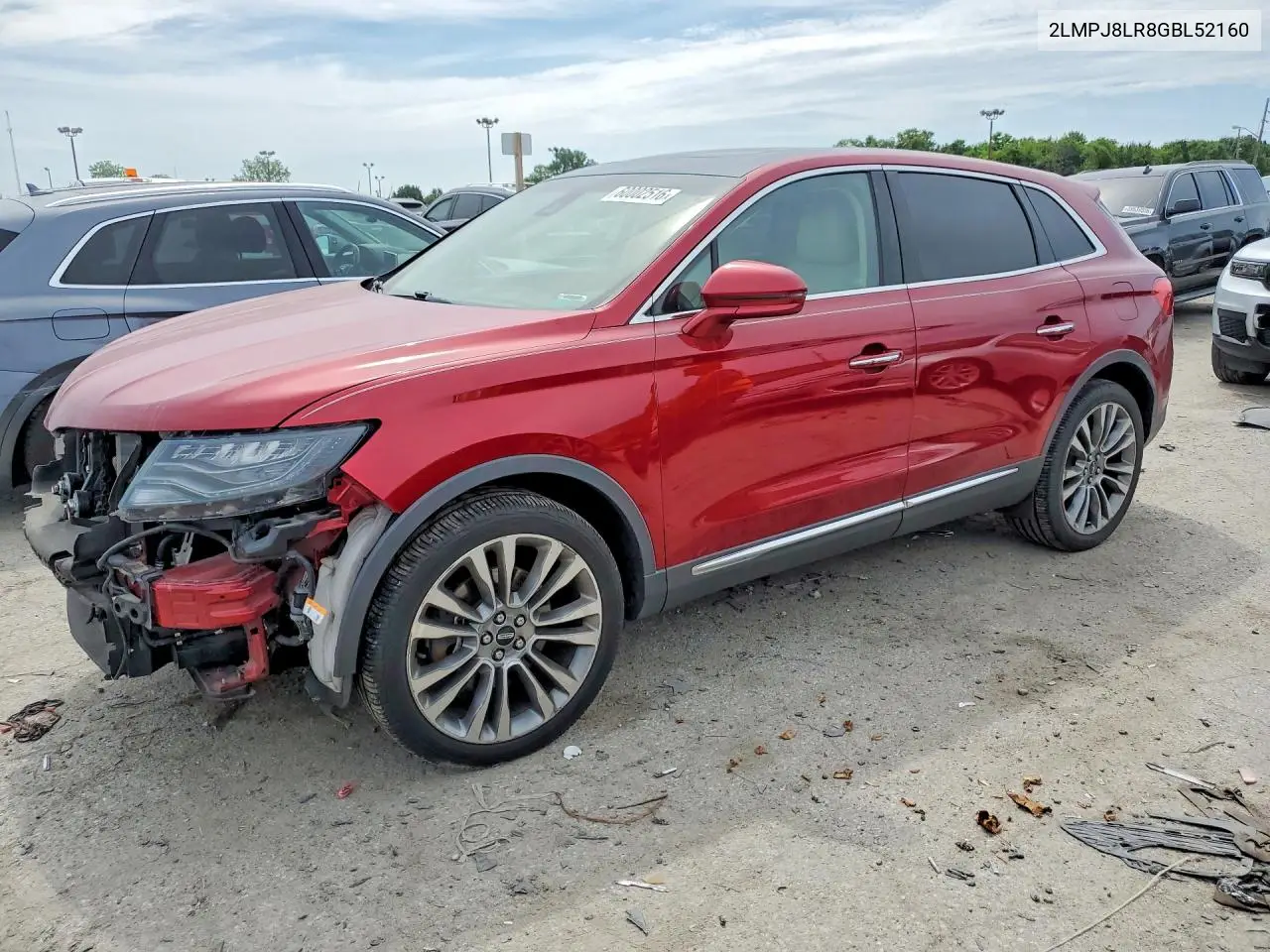 2016 Lincoln Mkx Reserve VIN: 2LMPJ8LR8GBL52160 Lot: 60002516