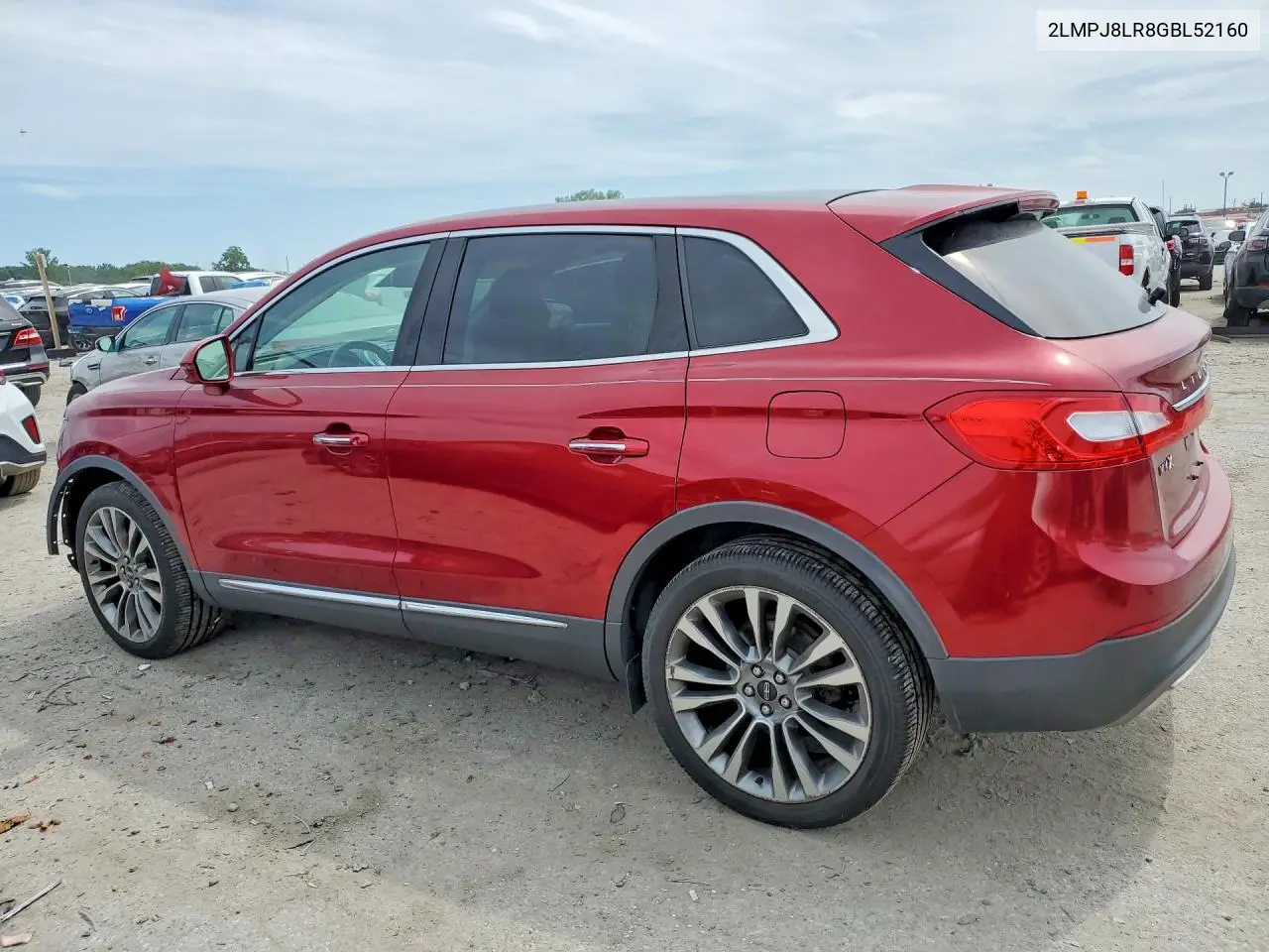 2016 Lincoln Mkx Reserve VIN: 2LMPJ8LR8GBL52160 Lot: 60002516