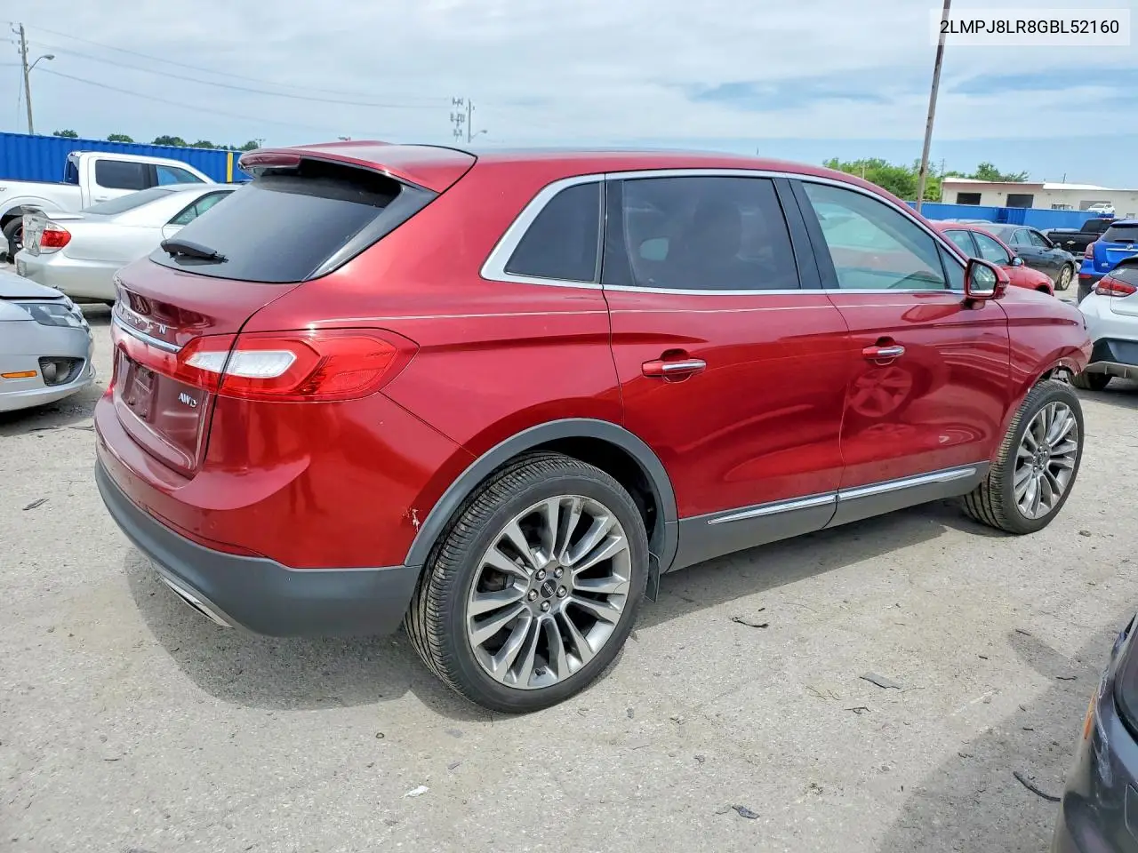2016 Lincoln Mkx Reserve VIN: 2LMPJ8LR8GBL52160 Lot: 60002516