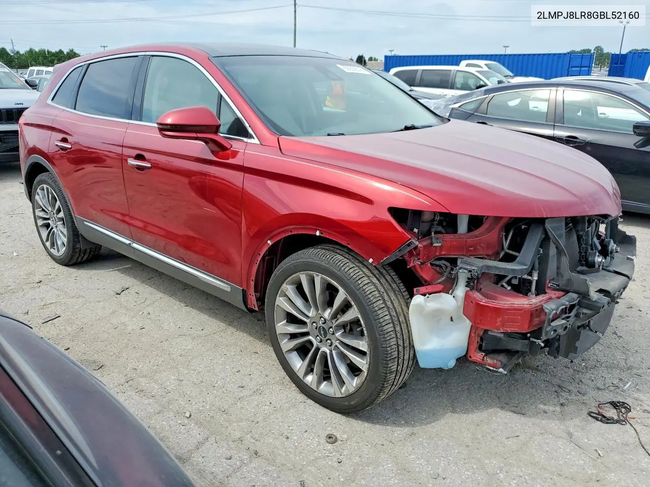 2016 Lincoln Mkx Reserve VIN: 2LMPJ8LR8GBL52160 Lot: 60002516