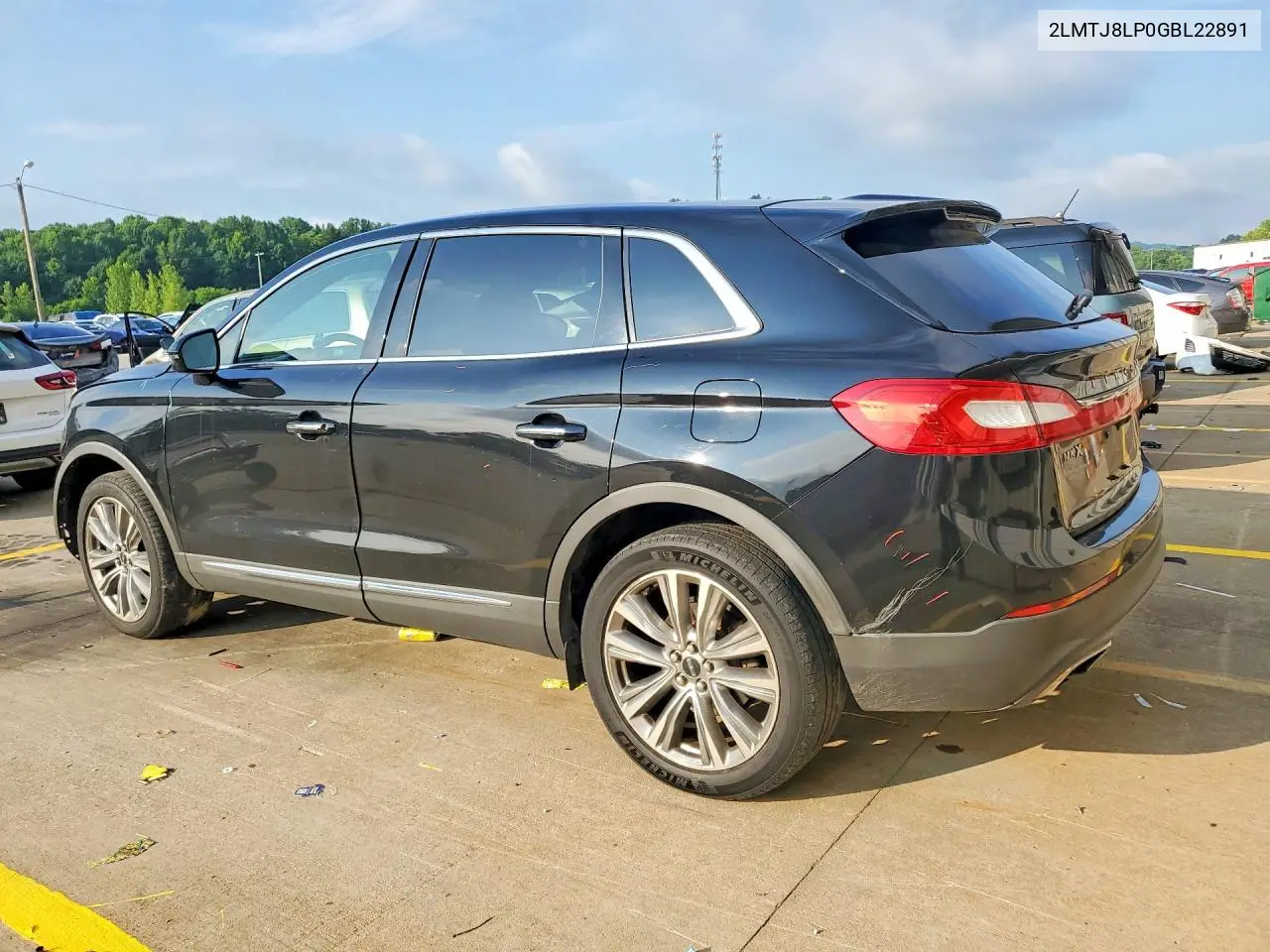 2016 Lincoln Mkx Reserve VIN: 2LMTJ8LP0GBL22891 Lot: 60047076