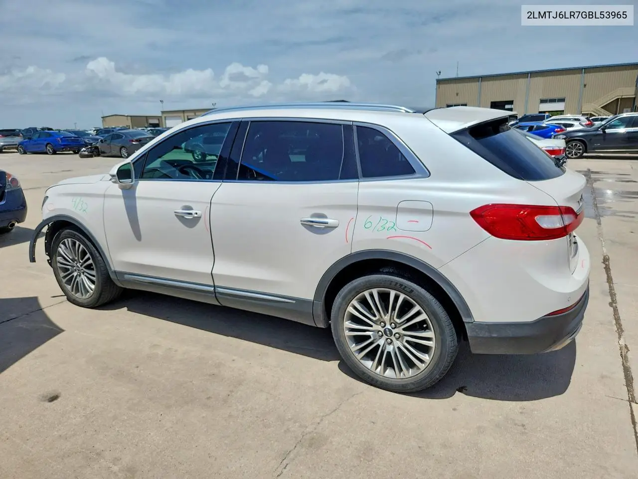 2016 Lincoln Mkx Reserve VIN: 2LMTJ6LR7GBL53965 Lot: 60195106