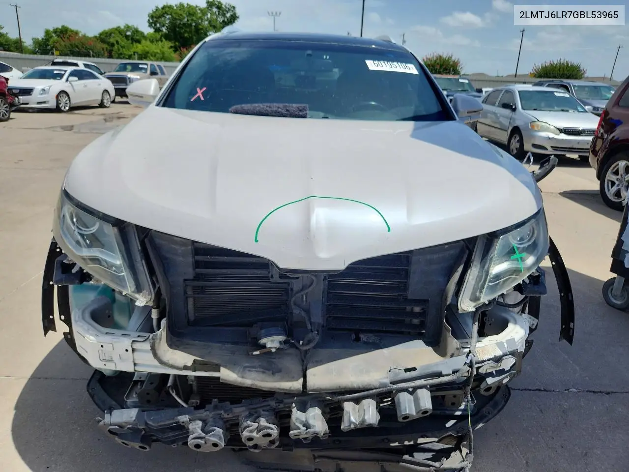 2016 Lincoln Mkx Reserve VIN: 2LMTJ6LR7GBL53965 Lot: 60195106