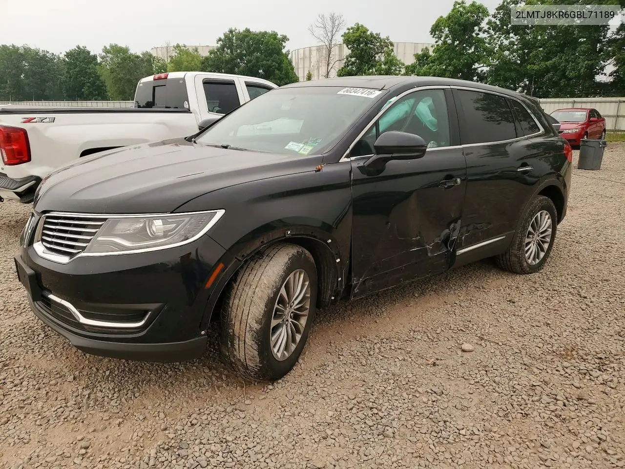 2016 Lincoln Mkx Select VIN: 2LMTJ8KR6GBL71189 Lot: 60347416
