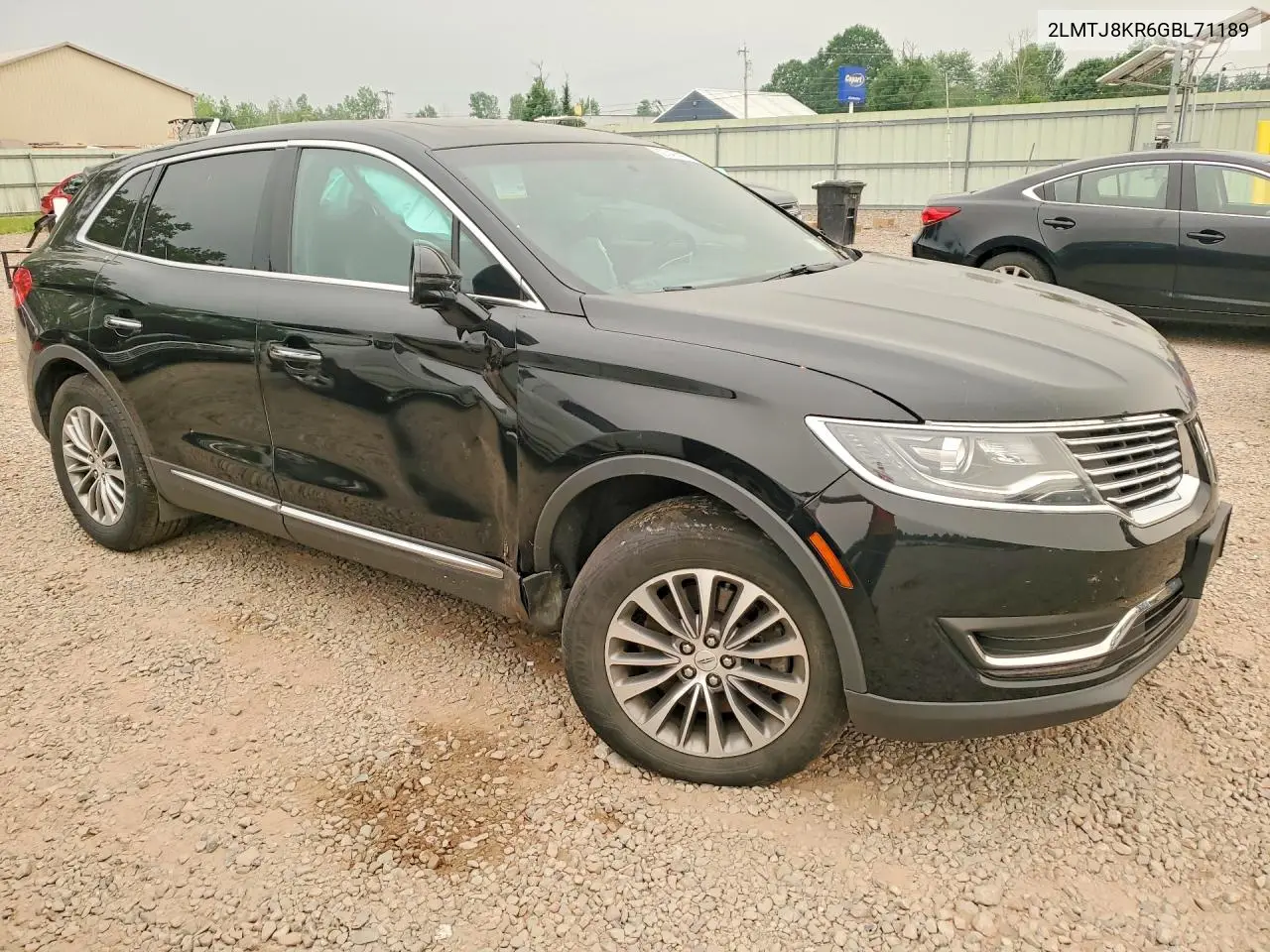 2016 Lincoln Mkx Select VIN: 2LMTJ8KR6GBL71189 Lot: 60347416